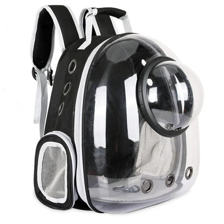 Space Capsule Style Clear Pet Backpack – Travel in Style