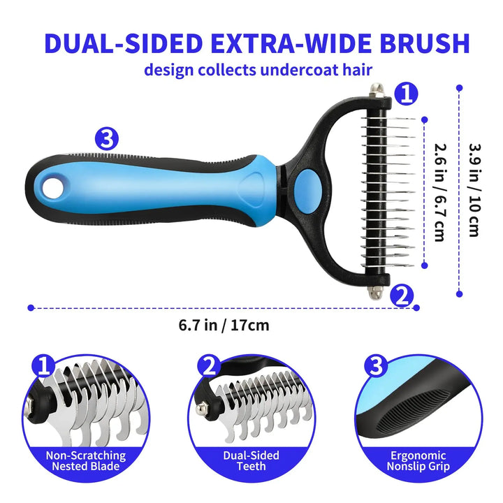 Professional Pet Hair Removal Brush, Dog Hair Remover