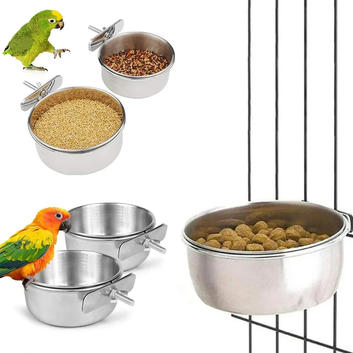 Food Dish for Parrots and Small Pets – Water Drinker