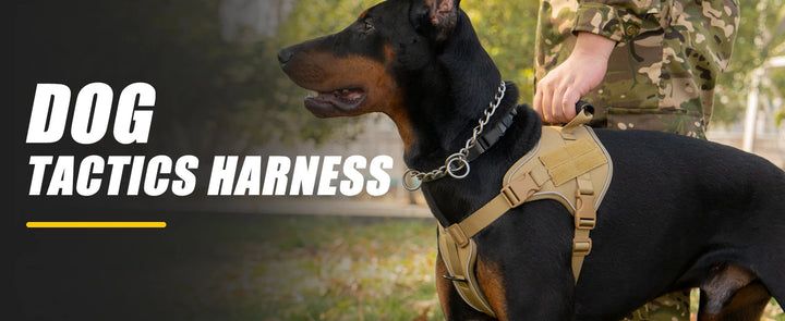 Tactical Dog Harness Pet Doberman Pinscher Vest