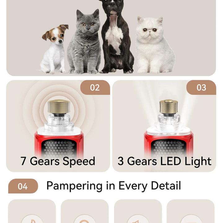 Electric Pet Nail Grinder, Pet Nail Clipper