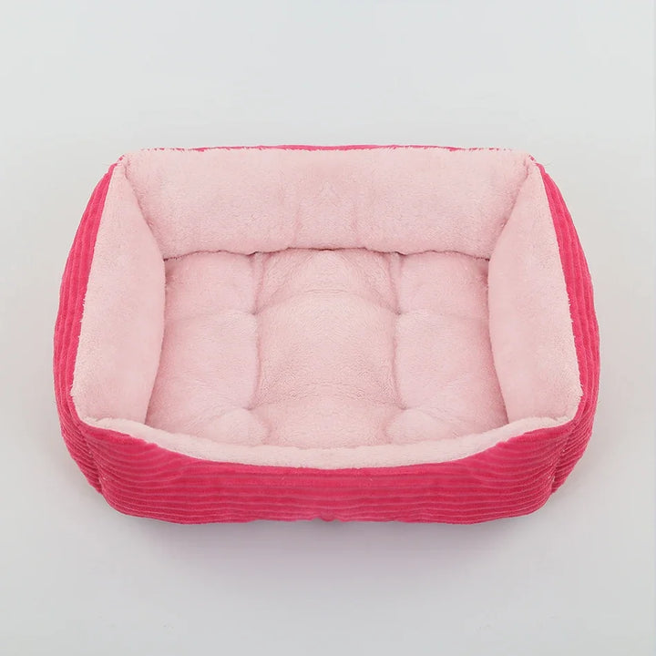 Small Dog Sofa Bed Cushion Pet Calming Dog Bed House Pet Supplies Accessories Bed for Dog Cat Pet Square Plush Kennel Medium