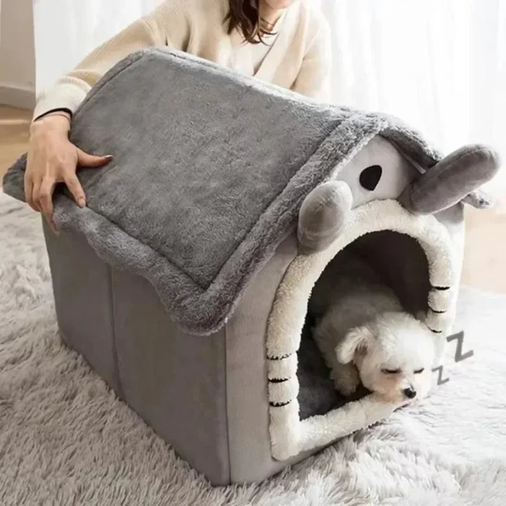 All-season, soft, washable dog and cat house