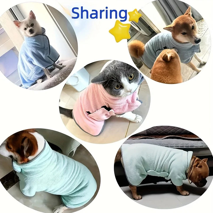 Absorbent Dog Bath Towel – Cooling Bathrobe