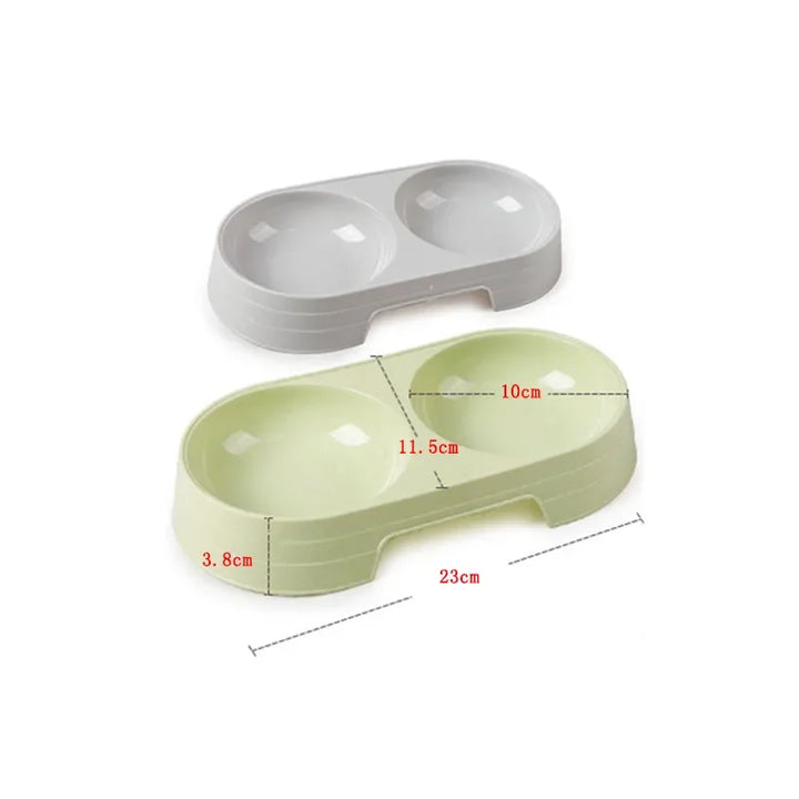 Double Pet Bowls – Stainless Steel Food and Water Feeder