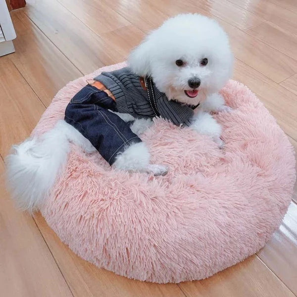 Donut Mand Dog Accessories for Large Dogs Cat's House Plush Pet Bed for Dog XXL Round Mat For Small Medium Animal Calming Sofas