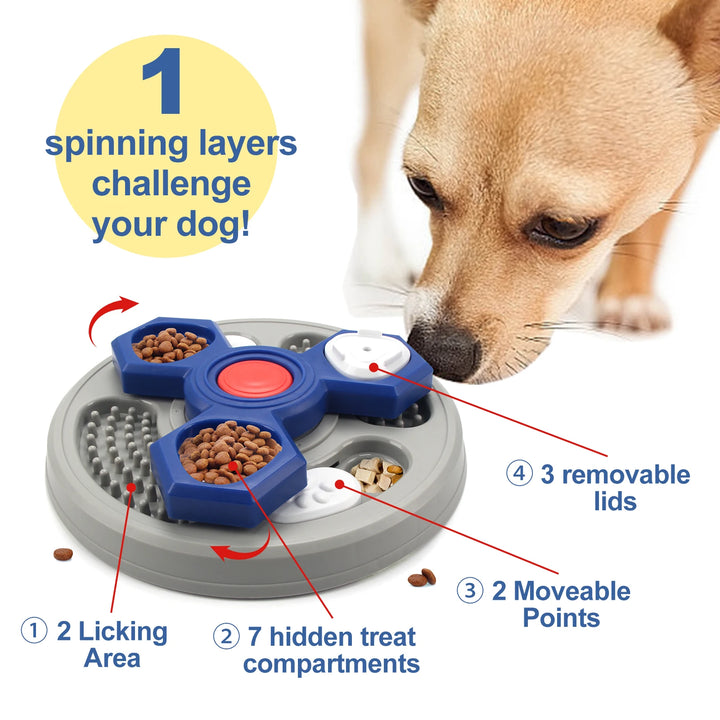 2-Tier Slow Feeder Dog Puzzle Toy – Distributor