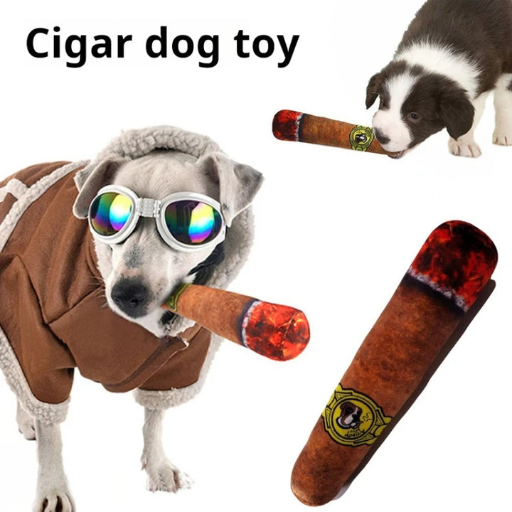 Indestructible Cigar Toy That Makes Noise –