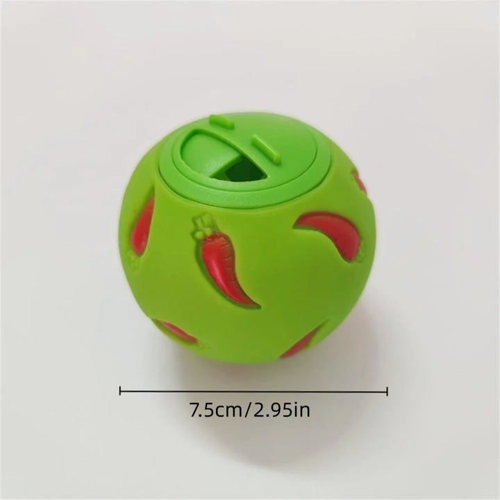 Rabbit Treat Ball Rabbit Interactive Toy Pet Slow Feeder Snack Toy Ball Hiding Food Toy Pet Feed Dispenser Small Pet Supplies