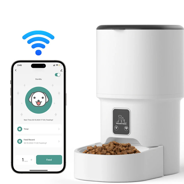 Tuya WiFi Smart Cat Feeder 4L – Large Capacity Feeding