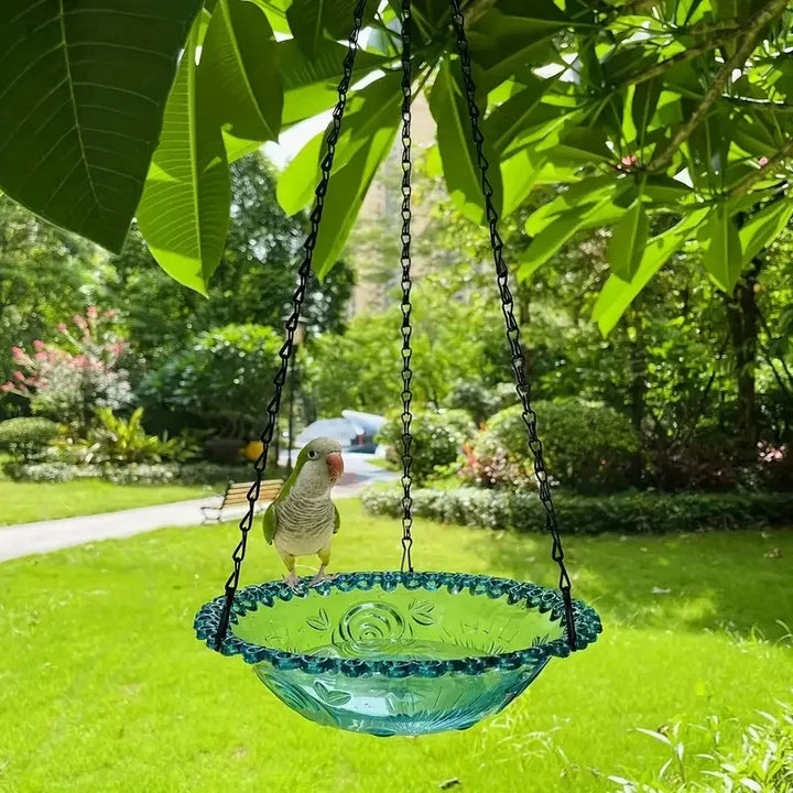 New Flower Shaped Hanging Bird Feeder - Bird Drinker