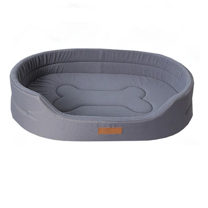 Polar Fleece Dog Bed Waterproof 600D Oxford Cloth and Winter Warm Polar Fleece Double Sided Available Suitable for All Seasons