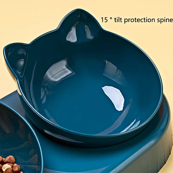 Pet Bowls with Water Feeder, 3 in 1 Ear Designer