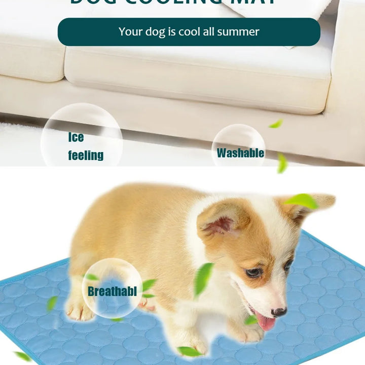 Dog Cooling Mat Cool Pet Bed Summer