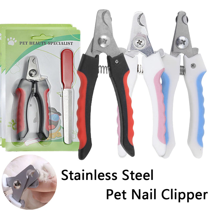 Professional Pet Nail Clipper Stainless Steel Trimmer