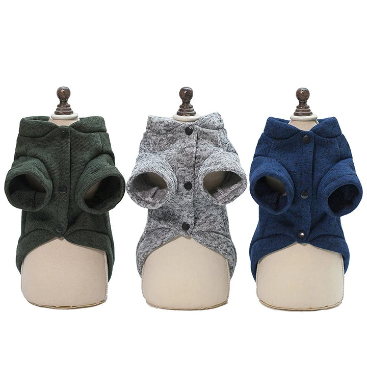 Classic Style Cat Clothes Coat Warm Fleece Pet Sweater for Cats Spring Autumn gato Clothing Kitten Jacket Outfit Pets Supplies