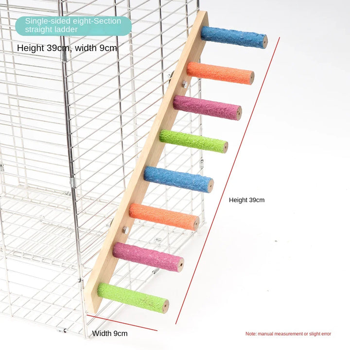 Interactive toy for parrots to climb and grind their claws