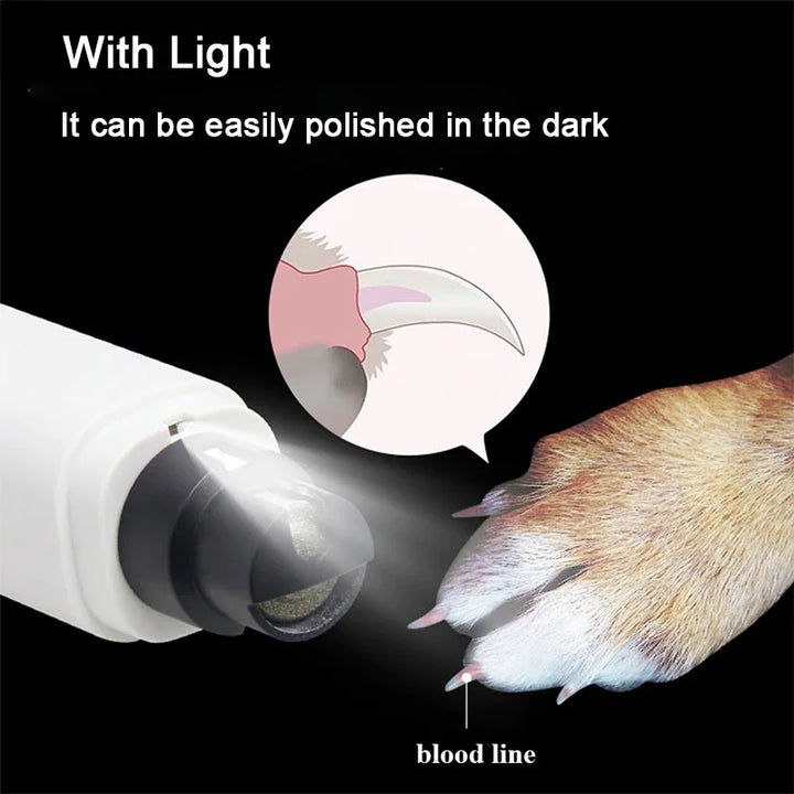 Electric Pet Nail Grinder – Nail Clipper with LED Light