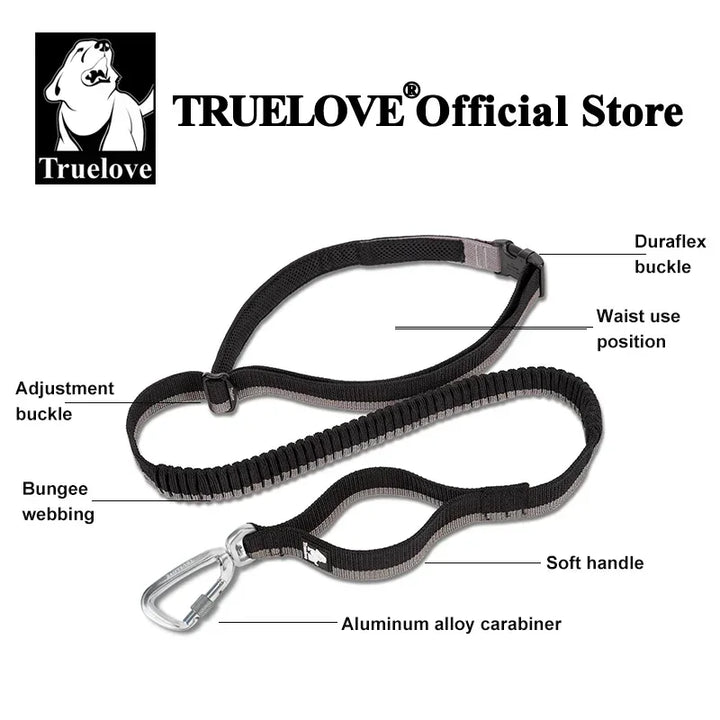 Truelove Pet Running Bungee Leash Hands Free