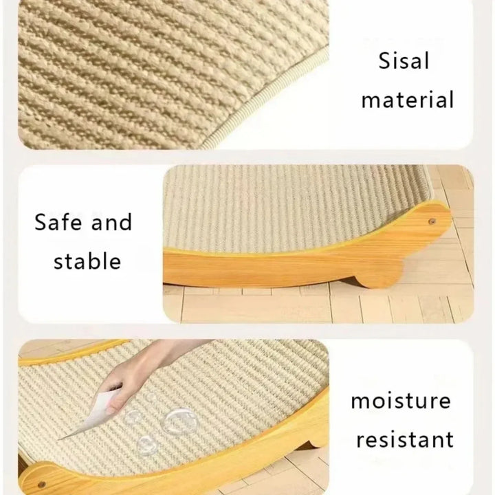 Detachable multifunctional wooden cat pads