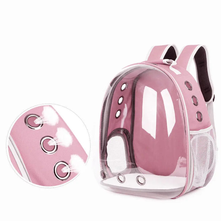 Portable Clear Cat Backpack – Stylish Travel Carrier