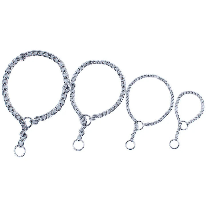 4 Sizes Adjustable Stainless Steel Chain Collar for Dogs