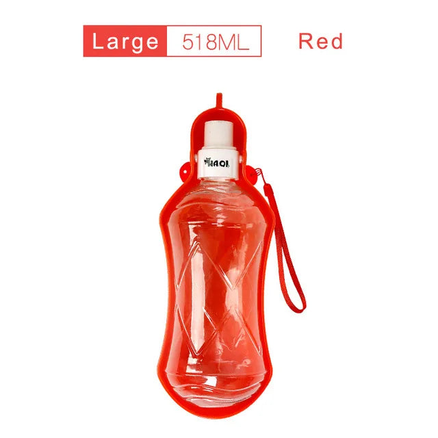 280 518ml Foldable Plastic Pet Dog Water Bottle For Dogs Cats Travel Puppy Drinking Bowl Cup Outdoor Pets Water Feeder Dispenser