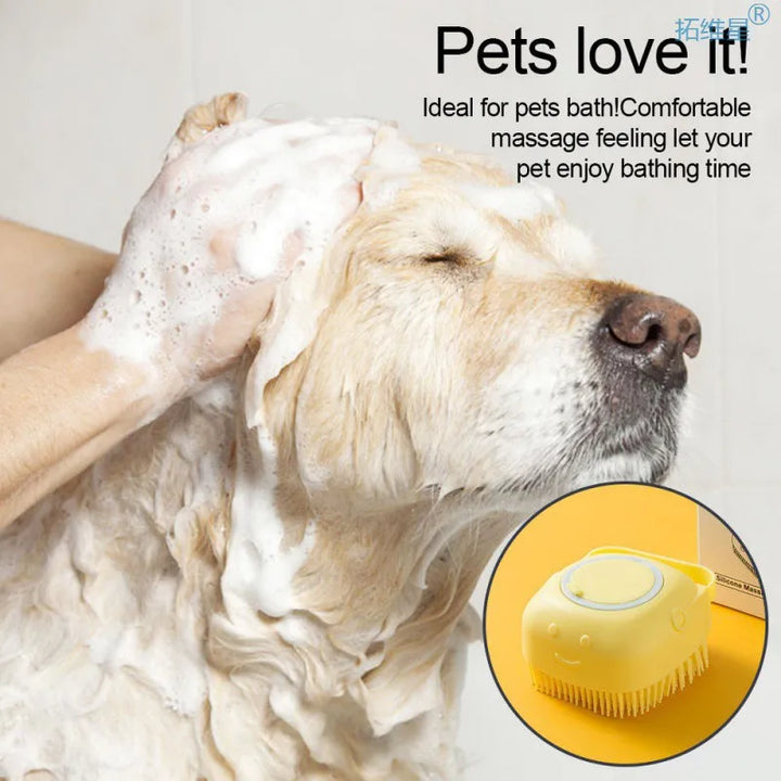 Silicone Pet Bath Massage Gloves – Cleaning Brush