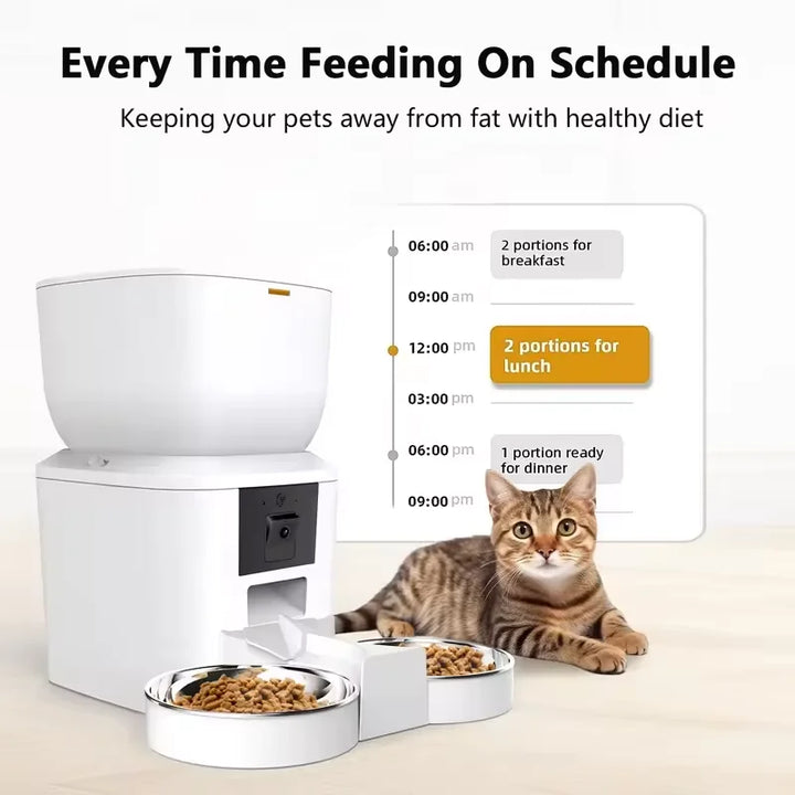 Furpipi 8L Smart Automatic Cat Feeder – Camera