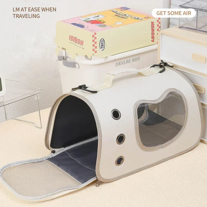 Portable Pet Carrier Bag - Breathable and Foldable for Travel