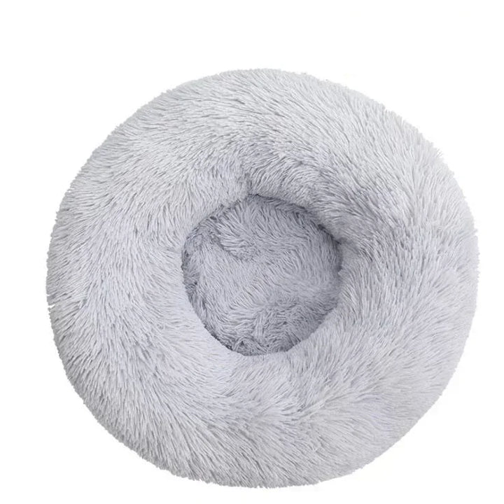 🐾 Round Plush Dog and Cat Bed – Donut Mat