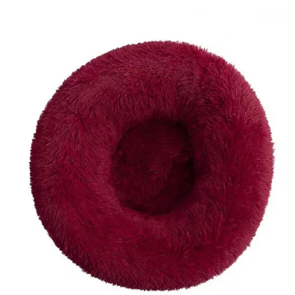 🐾 Round Plush Dog and Cat Bed – Donut Mat