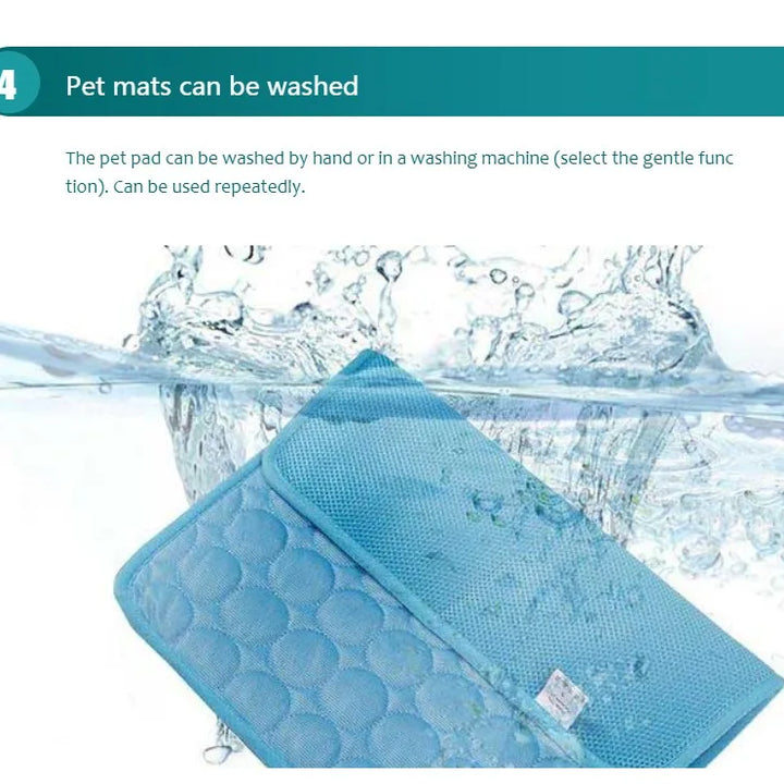 Dog Cooling Mat Cool Pet Bed Summer