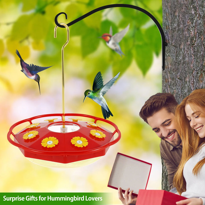 Hummingbird Feeder with 8 Feedings – Hanging Bird Feeder