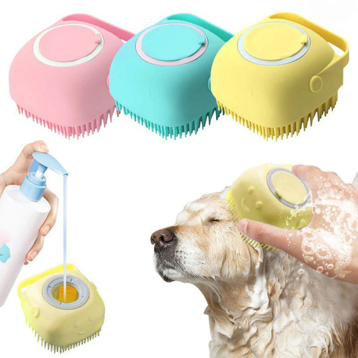 Silicone Pet Bath Massage Gloves – Cleaning Brush