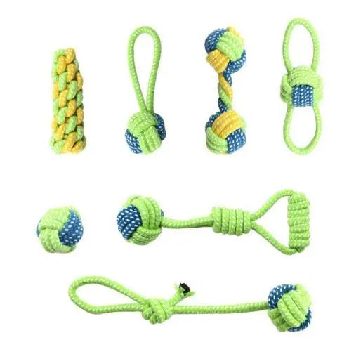 Cotton Ball and Rope Interactive Toy – Chew Toy