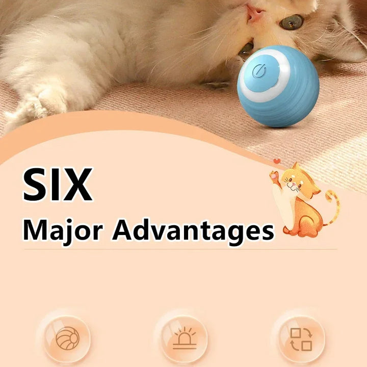 Smart Interactive Cat Ball - Electronic Rolling Toy