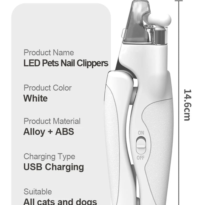 Pet Nail Clippers with LED Light – Nail Trimmer