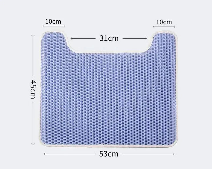 Waterproof Pet Cat Litter Mat Double Layer Pet Litter Box Mat Non-slip Sand Cat Pad Washable Bed Mat Clean Pad Products