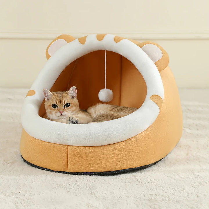 Super Cat Bed Warm Pet House Kitten Cave Cat Cushion