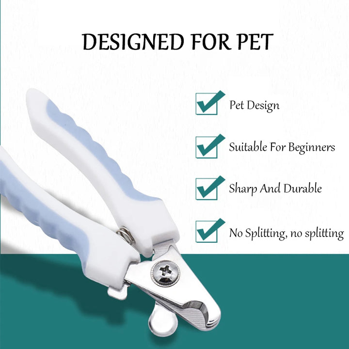 Professional Pet Nail Clipper Stainless Steel Trimmer