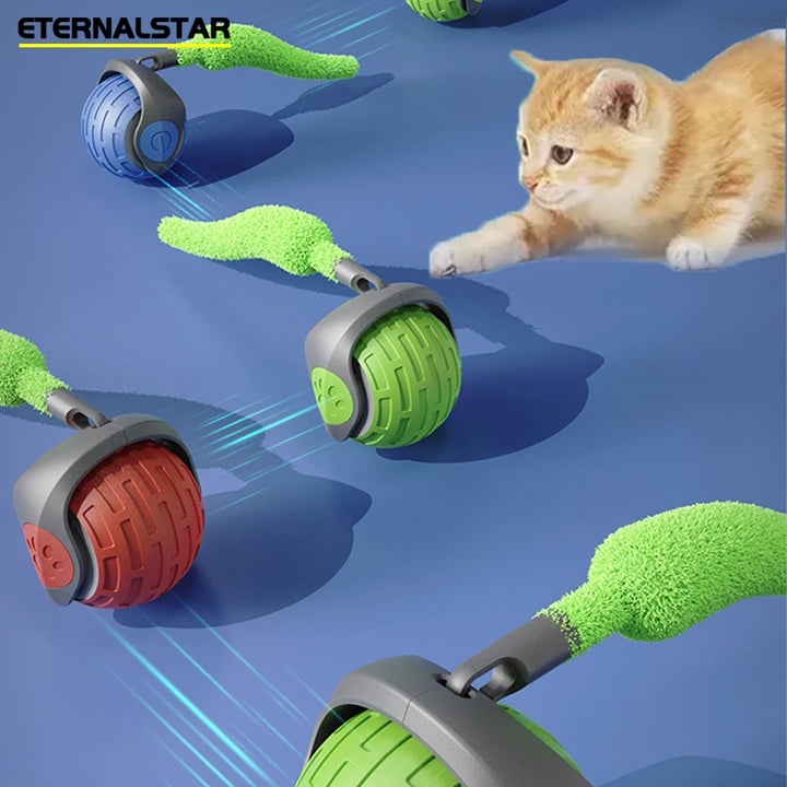 Interactive Rolling Cat Toy – Automatic Teasing Ball