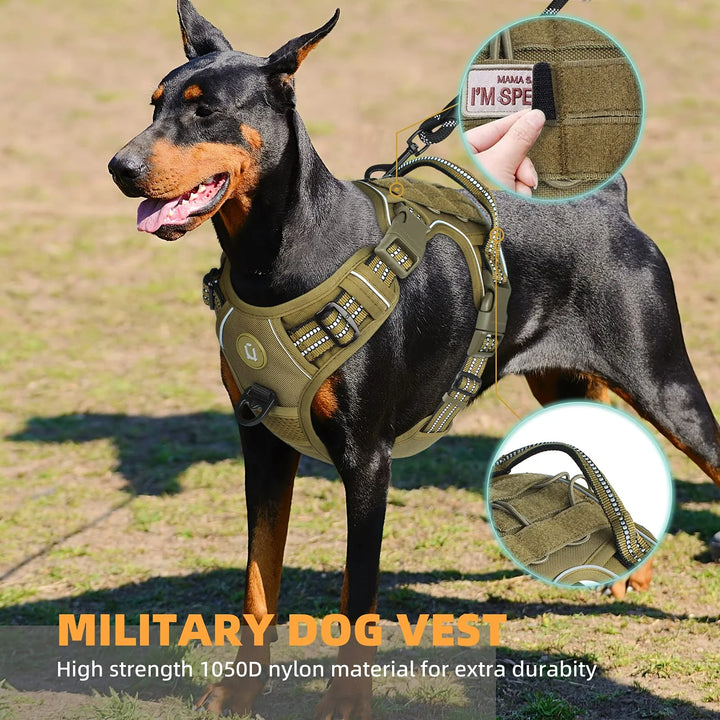 Tactical Dog Harness, No Pull Dog Harness, Dog Vest