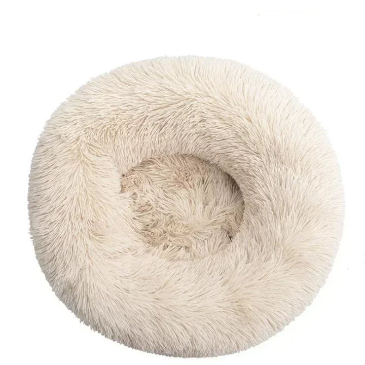 🐾 Round Plush Dog and Cat Bed – Donut Mat