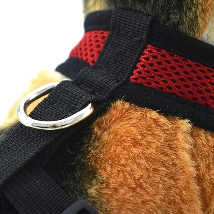 Pets Dog Harness For Small Dogs Cats No Pull Breathable Mesh Chest Strap Safety Dog Harness Vest Adjustable Collar Breast-Band