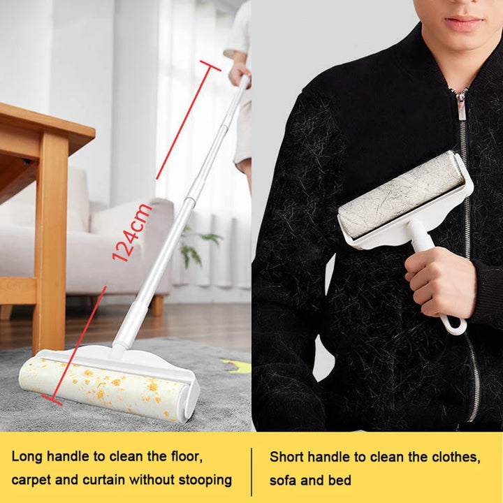 Long Handle Cotton Roller Sofa Carpet Cleaner