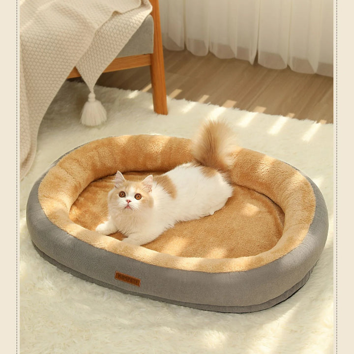 Kimpets Cat Bed Dog Pet Bed Kennel Non-Slip Winter Warm Small Dog Kennel Sleeping Removed Washed Soft Puppy Cushion Cat Supplies