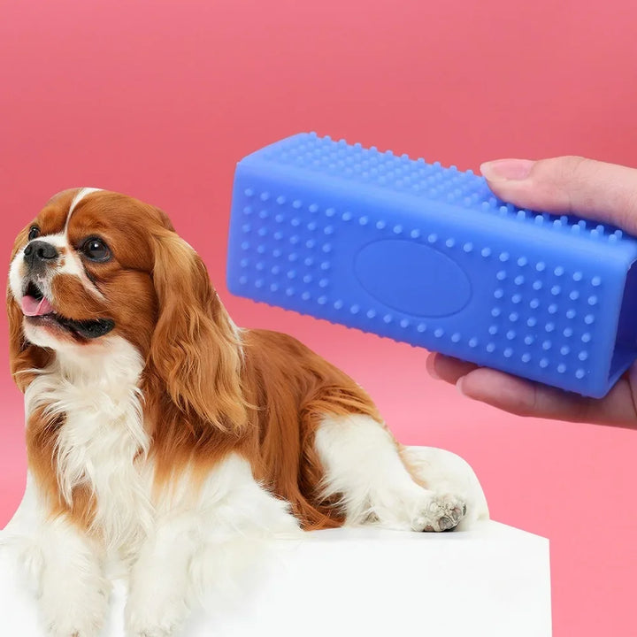 Hollow Silicone Rubber Dog Hair Remover Brush