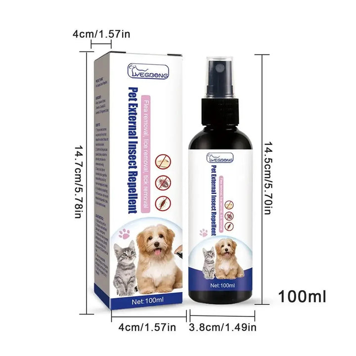 100ml Pet Dog Cat Anti Flea Drops Flea Insecticide