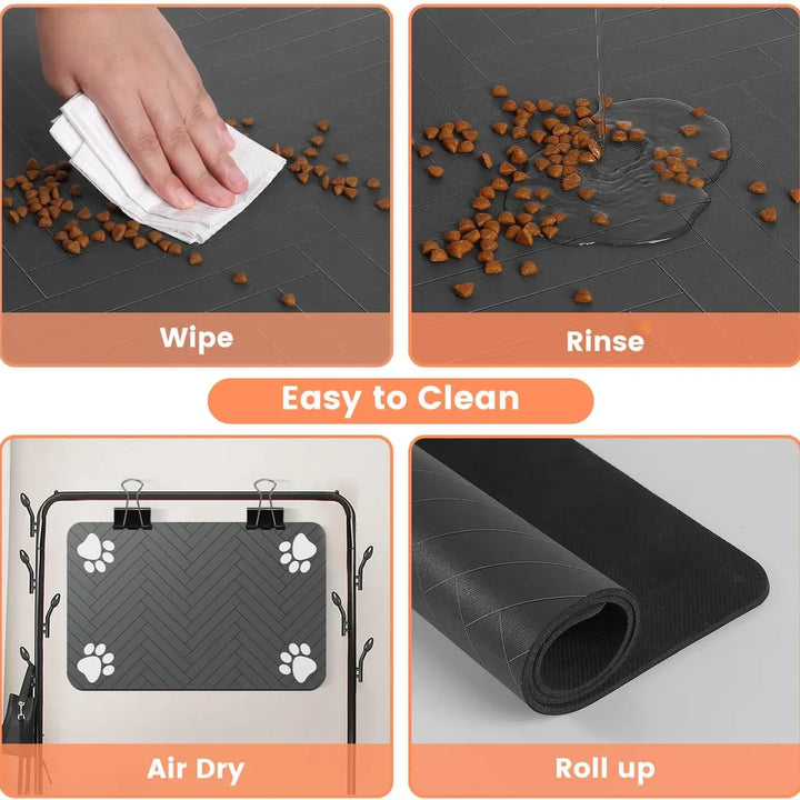 Waterproof Dog Food Mat – Absorbent, Non-Slip